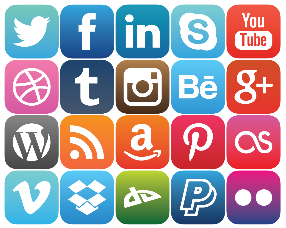 Social Media Rounded Icons