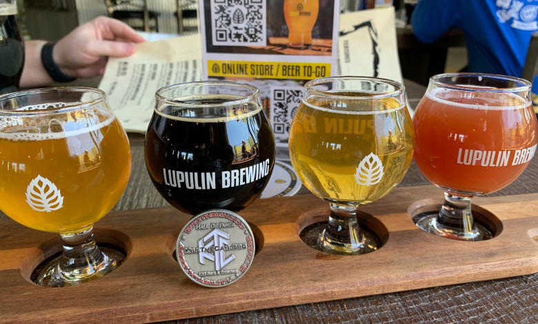 Tasting Flight For MNxEngineer314 at Lupulin Brewery - KillTheCan.org